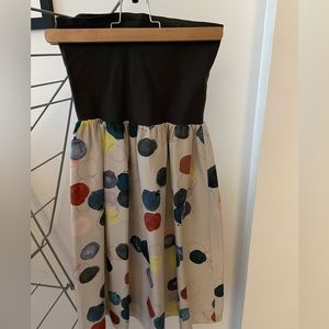 Theory O/S strapless dress